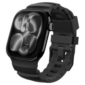 Spigen WBS2 dirželis, skirtas Apple Watch 44/45/46/49 mm – juodas