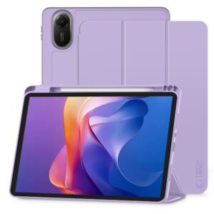 Tech-Protect SmartCase Pen dėklas Xiaomi Redmi Pad 2 11.0 – violetinis -- Xiaomi Redmi Pad 2