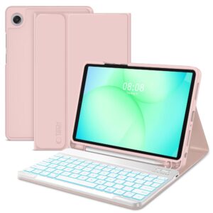 Tech-Protect SC Pen dėklas su klaviatūra Galaxy Tab A9+ – rožinis -- Samsung Galaxy Tab A9+