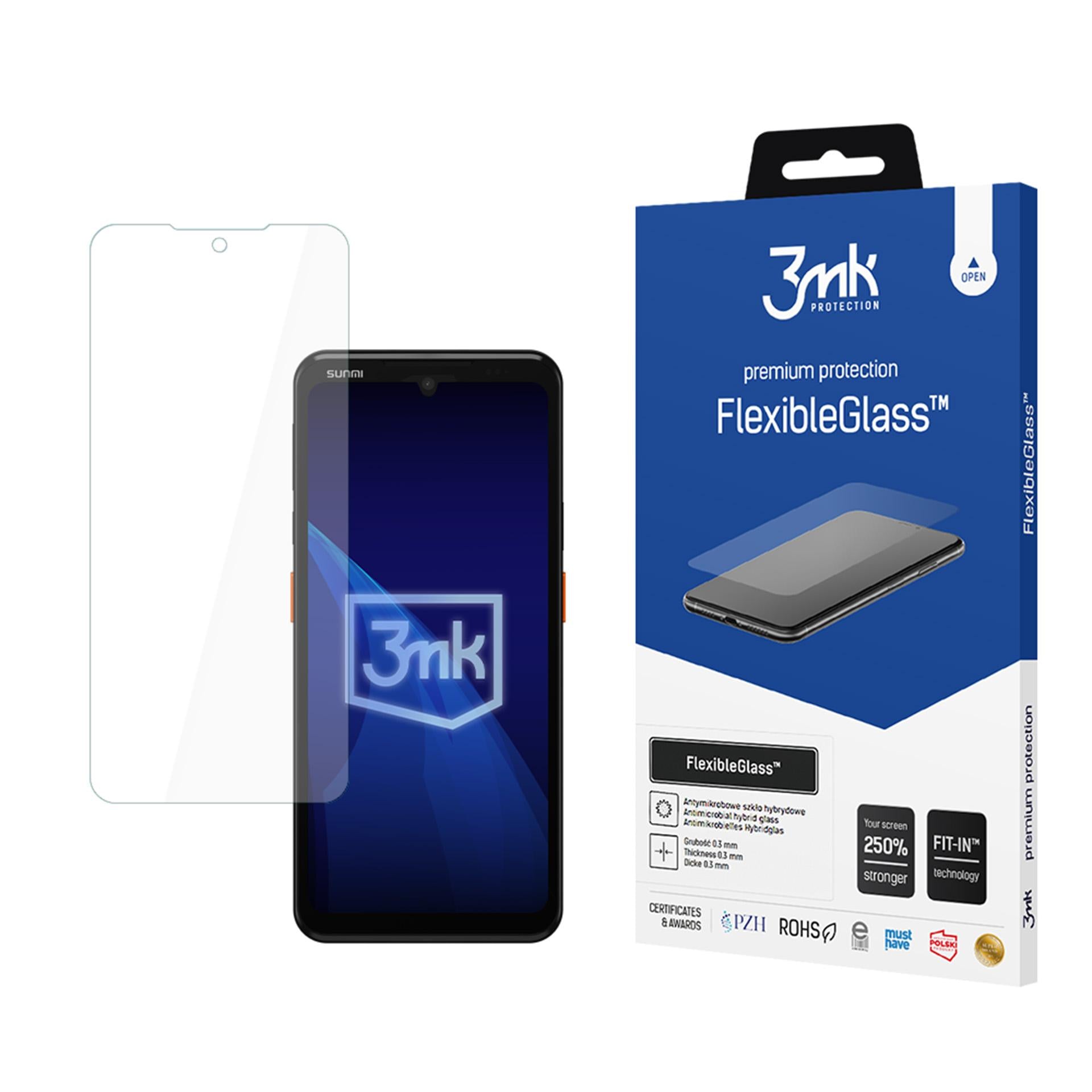 Hibridinis glass 3mk FlexibleGlass ant SUNMI L3 -- Cell phone tempered glass