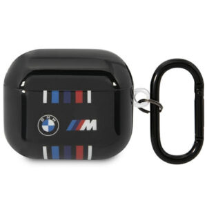 BMW BMA322SWTK AirPods 3 gen dėklas juodas / daugiaspalvės linijos -- AirPods 3