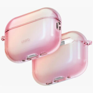 Uniq Iridescia dėklas AirPods Pro 3 – skaidriai rožinis