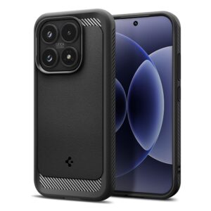 Spigen Rugged Armor dėklas, skirtas Xiaomi 17 - juodas -- Xiaomi 17