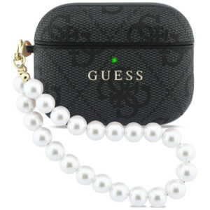 Guess 4G Pearl Strap dėklas AirPods Pro 3 - juodas -- AirPods Pro 3