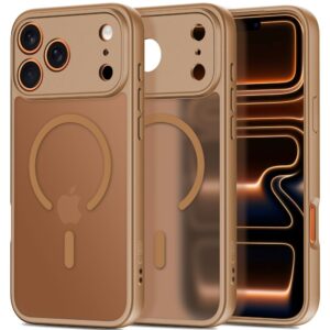 Tech-Protect BasicMag MagSafe dėklas, skirtas iPhone 17 Pro Max - ruda -- iPhone 17 Pro Max