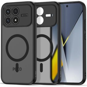 Tech-Protect MagMat MagSafe dėklas, skirtas Xiaomi Poco F8 Pro - juodas -- Xiaomi Poco F8 Pro / Poco F8 Pro