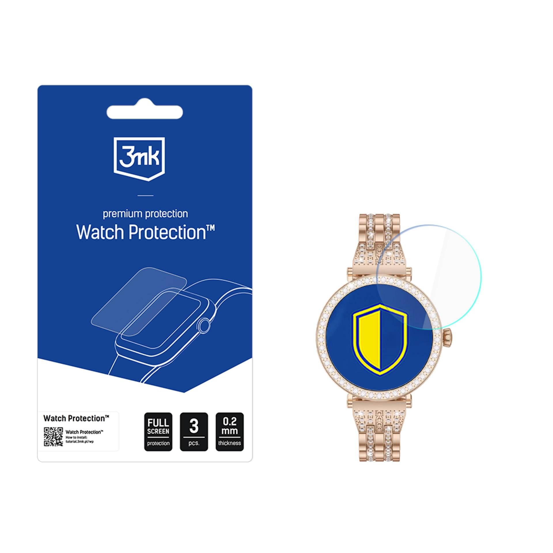 Hibridinis stiklas skirtas 3mk išmaniojo laikrodžio ekranui Watch Protection FlexibleGlass for G-Tab GT10 -- Cell phone...