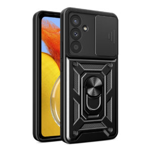 Hybrid Armor Camshield dėklas, skirtas Samsung Galaxy A37 – juodas