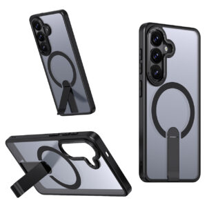 Hybrid Armor X dėklas Samsung Galaxy A36 / A37 su stovu, suderinamas su MagSafe - juodas -- Samsung Galaxy A36 / Samsung...