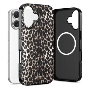 Tech-Protect Lamano MagSafe dėklas, skirtas iPhone 17 - juoda ir ruda -- iPhone 17