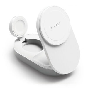 Ringke QI2.2 25W 3in1 Magnetic MagSafe indukcinis įkroviklis - baltas