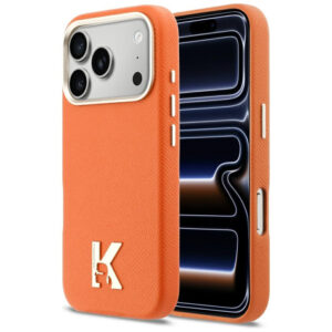Karl Lagerfeld Karl Head Logo MagSafe dėklas iPhone 17 Pro - oranžinis -- iPhone 17 Pro