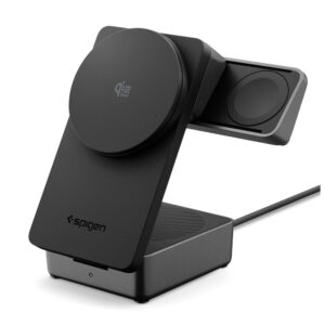 Spigen Essential Qi2.2 25W 3in1 MagSafe Magnetic belaidis įkroviklis - juodas