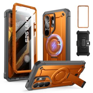 Supcase Unicorn Beetle Pro Mag MagSafe 2 dalių dėklas Samsung Galaxy S26 Ultra - juodas ir oranžinis -- Samsung Galaxy...