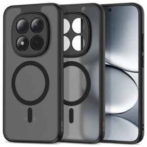 Tech-Protect MagMat MagSafe dėklas, skirtas Xiaomi Redmi Note 15 Pro 5G - juodas -- Xiaomi Redmi Note 15 Pro 5G / Redmi...