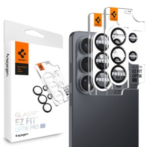 Spigen Glas.Tr Ez Fit Optik Pro HD fotoaparato dangtelis 2-pack skirtas Samsung Galaxy S26 Ultra - juodas