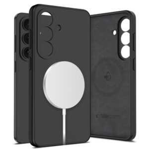 Tech-Protect silikoninis dėklas MagSafe Samsung Galaxy S26+ - juodas -- Samsung Galaxy S26+