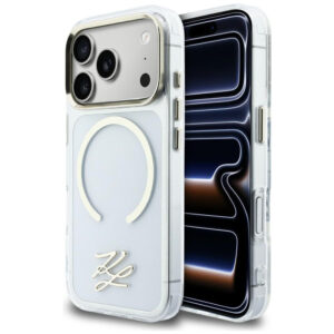 Karl Lagerfeld IML KL scenarijaus logotipas MagSafe Dėklas, skirtas iPhone 17 Pro - Aiškus