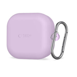 Tech-Protect silikoninis kabliuko dėklas, skirtas Samsung Galaxy Buds 4/4 Pro – violetinė -- Samsung Galaxy Buds 4 /...