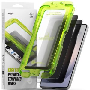 Ringke Easy Slide Privacy 2-Pack Tempered Glass for Samsung ZXQTOZ -- Cell phone tempered glass