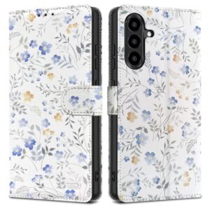 Tech-Protect Wallet dėklas, skirtas Samsung Galaxy A57 5G - Colorful Flowers -- Samsung Galaxy A57