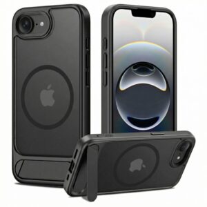Tech-Protect MagRack MagSafe Dėklas, skirtas iPhone 16e / 17e - juodas -- iPhone 16e / iPhone 17e