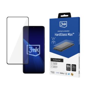 Reinforced full-screen tempered glass 3mk HardGlass Max Black for ZXQTOKEN8KQXZ ZQQZ0 13 Pro+ -- Cell phone tempered glass