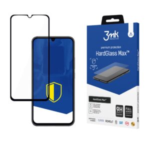 Reinforced Full Coverage Tempered Glass 3mk HardGlass Max Black ZXQTOKEN8KQXZ ZQQZ0 A34 5G -- Cell phone tempered glass
