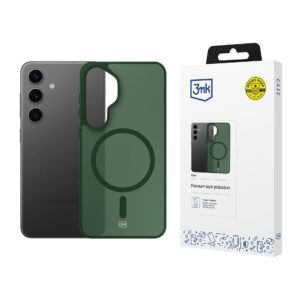 3mk Smoke MagDėklas, skirtas Samsung Galaxy S24 - Green-Translucent