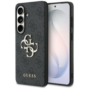 Guess 4G Big Metal Logo dėklas Samsung Galaxy S26 - Juodas -- Samsung Galaxy S26