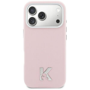 Karl Lagerfeld Karl Head Logo MagSafe Dėklas, skirtas iPhone 17 - Pink