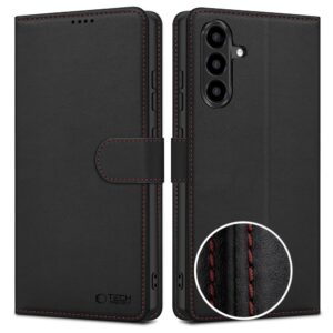 Tech-Protect Piniginės dėklas, skirtas Samsung Galaxy A57 5G - Black and Red -- Samsung Galaxy A57 5G