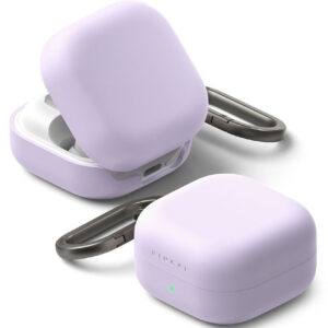 Ringke Silikoninis dėklas, skirtas Samsung Galaxy Buds 4 / 4 Pro - Purple -- Samsung Galaxy Buds 4 / Samsung 4 Pro /...