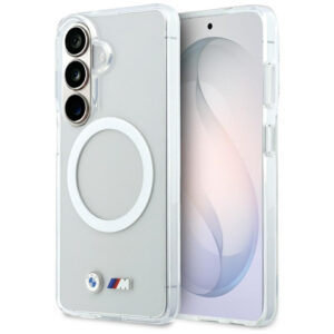 BMW IML smūgiams atsparus metalinis logotipas MagSafe Dėklas, skirtas Samsung Galaxy S26 - Transparent