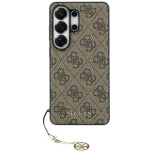 Guess 4G Classic Logo Charm MagSafe dėklas Samsung Galaxy S26 Ultra - Rudas -- Samsung Galaxy S26 Ultra