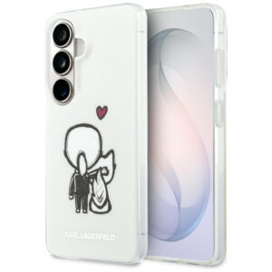 Karl Lagerfeld IML Karl&Choupette MagSafe dėklas Samsung Galaxy S26 - skaidrus -- Samsung Galaxy S26