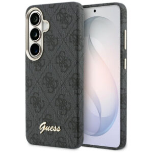 Guess 4G Script MagSafe dėklas Samsung Galaxy S26 - Juodas -- Samsung Galaxy S26