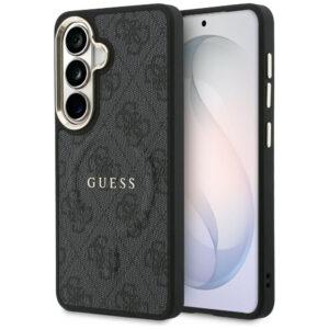 Etui Guess 4G Embosed Ring MagSafe ir Samsung Galaxy S26+ - czarne