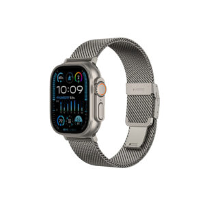 AmazingThing Titan Premium Metal Band, skirtas Apple Watch 38/40/41/42/44/45/46/49 mm - sidabrinis -- Apple Watch