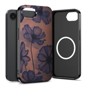 Tech-Protect Lamano MagSafe dėklas, skirtas iPhone 16e / 17e - brown-purple -- iPhone 16e / iPhone 17e