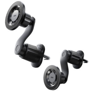 ESR omnilock MagSafe car air vent mount - juoda -- Cell phone holders