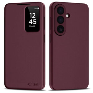 Tech-protect smart wallet dėklas skirtas Samsung Galaxy A57 5G - Burgundy -- Samsung Galaxy A57 5G - Burgundy