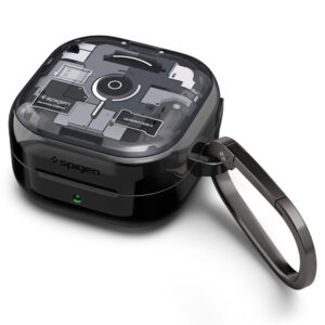 Spigen Ultra Hybrid Zero One dėklas Samsung Galaxy Buds 4 / 4 Pro - Juodas -- Samsung Galaxy Buds 4 / Samsung Galaxy Buds...