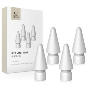 Tech-Protect Stylus Tips Apple Pencil 4 vnt. rinkinys - Balta -- Apple Pencil