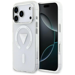 Guess IML Gradient Triangle Logo MagSafe dėklas iPhone 17 Pro - skaidrus -- iPhone 17 Pro