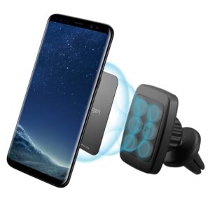 Spigen magnetinis automobilinis telefono laikiklis H12 oro angai, juodas