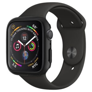 Spigen Thin Fit dėklas Apple Watch 44 mm (4/5/6/SE) – juodas