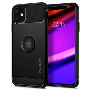 Spigen Rugged Armor iPhone 11 dėklas - Matte Black -- iPhone 11