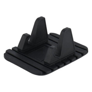 Universalus automobilinis silikoninis telefono stovas Nano Pad, juodas