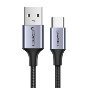 Ugreen US288 60125 USB-A / USB-C QC 3.0 3A kabelis 0,5 m - pilkas -- Cell phone cables